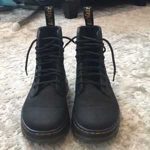Dr. Marten black combat boots